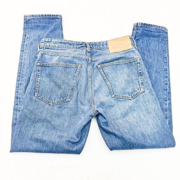 Rag & Bone Rosa Mid-Rise Boyfriend Button-Fly Jasper Denim Jeans Size 25 - Picture 5 of 8